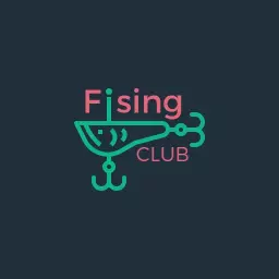 Stylish Aquatic Design Featuring Fishing Club Logo Template