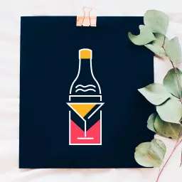Stylish Black and Colorful Wine Bottle Bar Logo Template