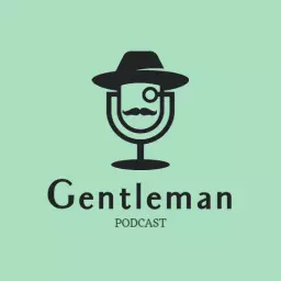 Stylish Black and Green Logo for Gentleman Podcast Logo Template