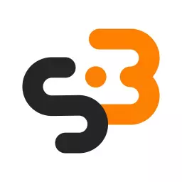 Stylish Black and Orange Letter Combination Monogram Logo Template