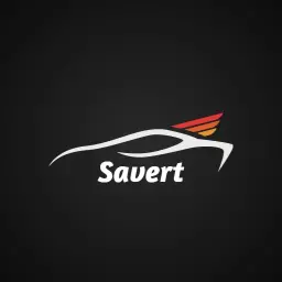 Stylish Black and Red Car-Themed Typography Logo Template