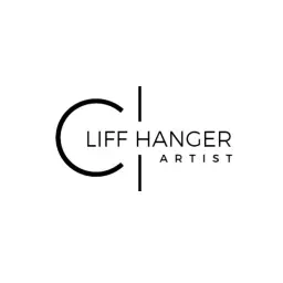 Stylish Black and White Logo for Cliff Hanger Artist Logo Template
