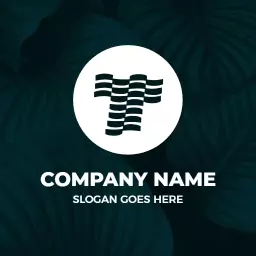 Stylish Black and White T Letter Design for Branding Logo Template