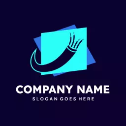 Stylish Blue and Teal Design Showcasing Wiring Solutions Logo Template