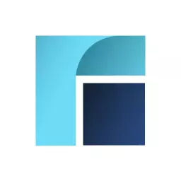 Stylish Blue and Teal Square Design for Modern Business Logo Template