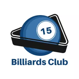 Stylish Blue Billiards Ball Featured in Club Logo Template