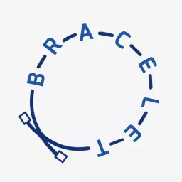 Stylish Blue Circular Design Representing Bracelet Fashion Logo Template