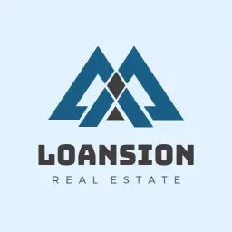 Stylish Blue Geometric Design for Real Estate Logo Template