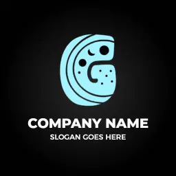 Stylish Blue Letter G Design Representing Creative Branding Logo Template