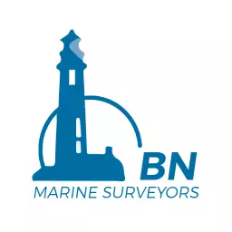 Stylish Blue Lighthouse Symbolizing Marine Surveyors Logo Template