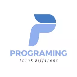 Stylish Blue Programing Logo Reflecting Innovative IT Ideas Logo Template