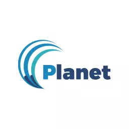 Stylish Blue Waves Representing Our Beautiful Planet Logo Template