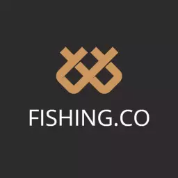 Stylish Brown and Black Fishing Brand Logo Featuring Unity Logo Template