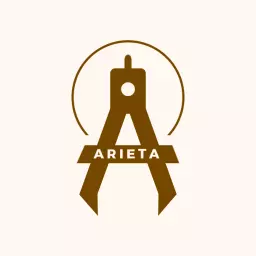 Stylish Brown Compass Design Representing Surveyors Logo Template