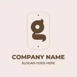 Stylish Brown G Letter Design for Modern Branding Logo Template