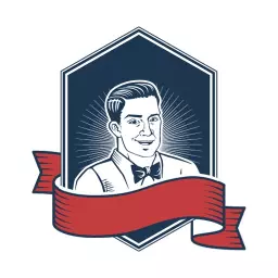 Stylish Character Design Featuring a Classic Gentleman Logo Template