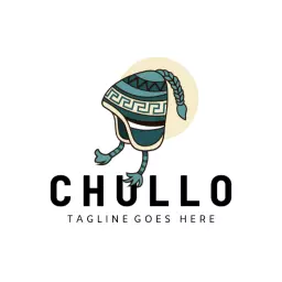 Stylish Chullo Hat Design Representing Unique Fashion Logo Template