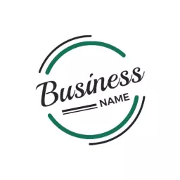 Stylish Circular Design Highlighting Your Business Name Logo Template