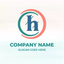 Stylish Circular H Letter Design for Modern Branding Logo Template