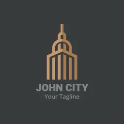 Stylish City Skyline Design Featuring Iconic Architecture Logo Template