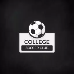 Stylish College Soccer Club Logo with Classic Black and White Design Logo Template