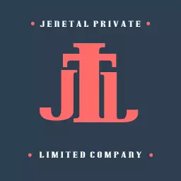 Stylish Coral and Navy Letter Monogram Design Logo Template