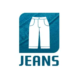 Stylish Denim Blue Jeans Design Showcasing Modern Fashion Logo Template