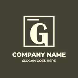 Stylish G Letter Design Inside a Modern Square Logo Template