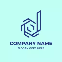 Stylish Geometric D Letter Design for Creative Branding Logo Template