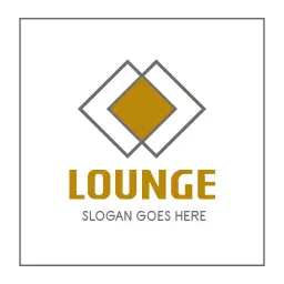 Stylish Geometric Design Emphasizing Relaxed Lounge Atmosphere Logo Template