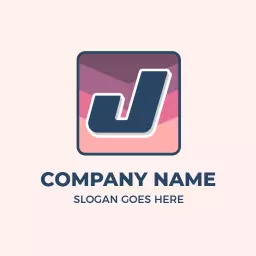 Stylish Geometric J Letter Design for Modern Branding Logo Template