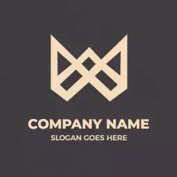 Stylish Geometric W Letter Design with Elegant Aesthetics Logo Template