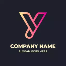Stylish Gradient Y Letter Design for Branding Logo Template