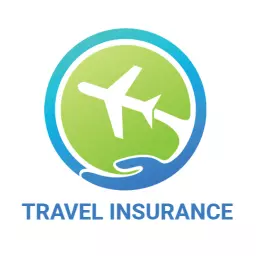 Stylish Green and Blue Travel Insurance Design Logo Template