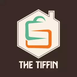 Stylish Green and Orange Tiffin Box Logo Design Idea Logo Template