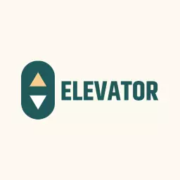 Stylish Green and Yellow Elevator Control Panel Logo Template