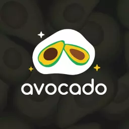 Stylish Green Avocado Slice Design for Culinary Logo Template