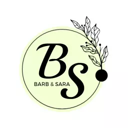 Stylish Green Circle Monogram with Leafy Details Logo Template
