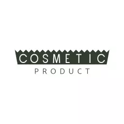 Stylish Green Cosmetic Product Design with Bold Typography Logo Template