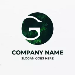 Stylish Green G Letter Design Representing Your Brand Logo Template