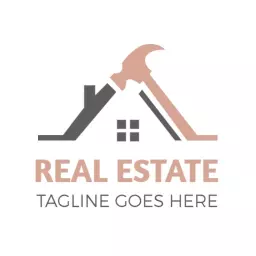 Stylish Home Design Featuring Real Estate Elements Logo Template