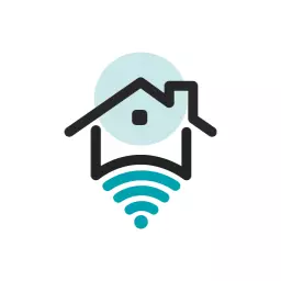 Stylish Home Design with Wireless Connectivity Logo Template