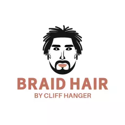 Stylish Illustration of Braid Hair for Men Logo Template