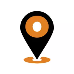 Stylish Location Marker Featuring Alphabet Letters Logo Template