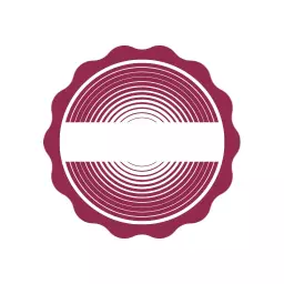Stylish Maroon Circular Design with Empty Space Logo Template
