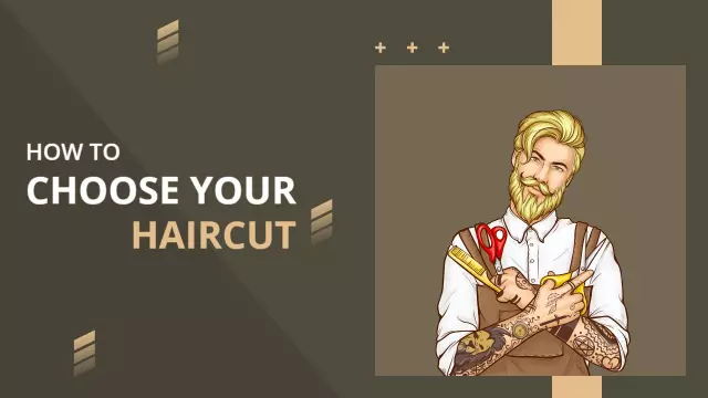 Stylish Men's Haircut Tips Trending YouTube Thumbnail Template