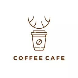 Stylish Minimalist Coffee Cup Design for Cafe Logo Template