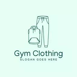 Stylish Minimalist Design for Comfortable Gym Clothing Logo Template