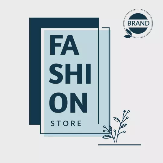 Stylish Minimalist Fashion Store Typography Design Ad Template