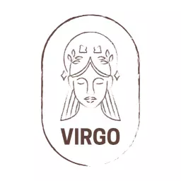 Stylish Minimalist Virgo Design Representing Zodiac Symbol Logo Template